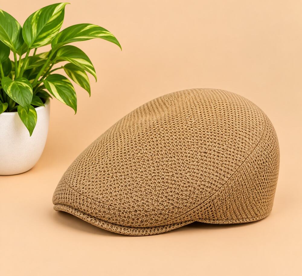 NWT Kangol Men's Tropic 504 Ventair Tan-Size S